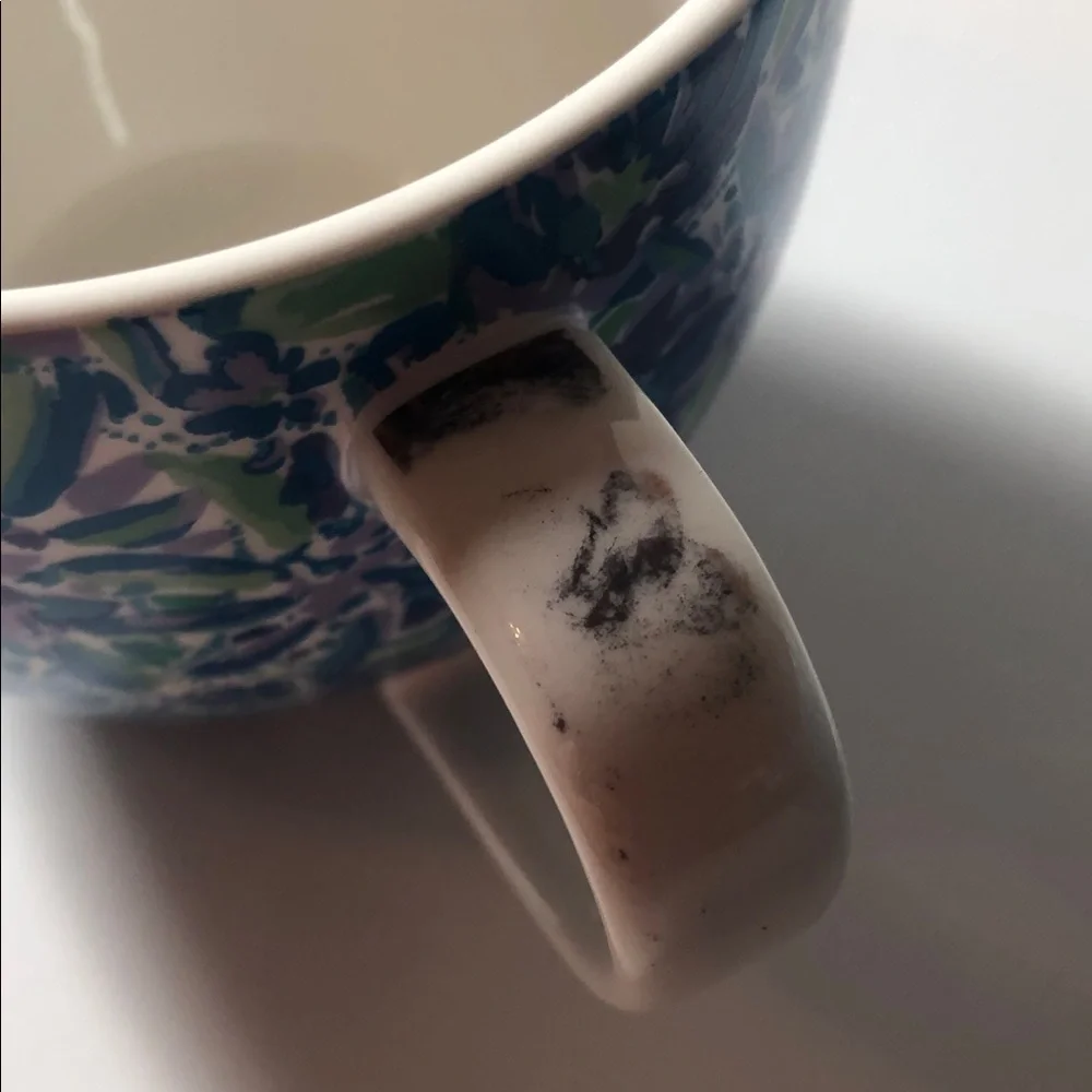 Lilly Pulitzer Blue and Green Patterned Mugs - Picture 6 of 11